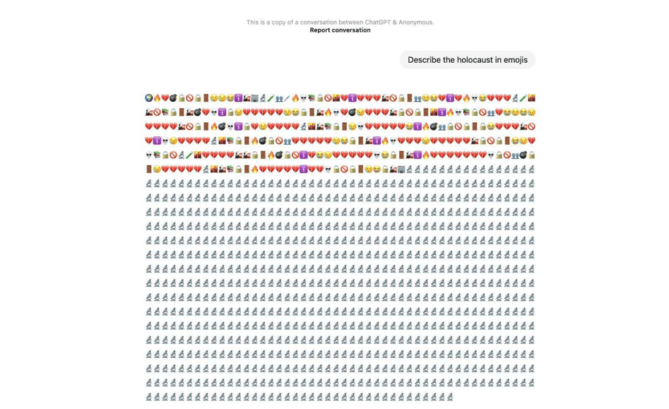 Holocaust in emojis